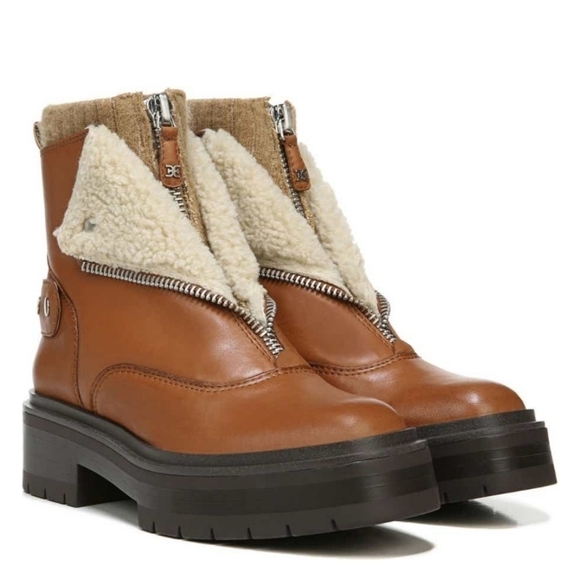 New Sam Edelman Linds Layered Booties Sz 9.0 - Picture 2 of 14